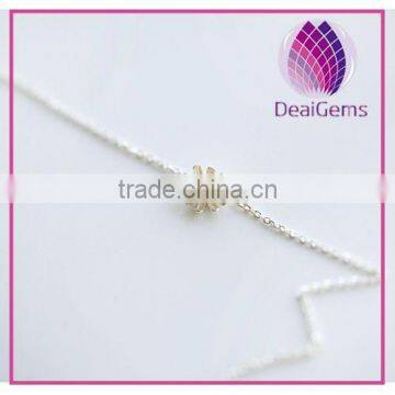925 silver chain with 925 silver pendant lady necklace