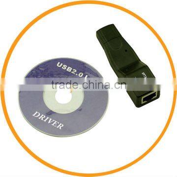USB 2.0 to RJ45 Lan Network Ethernet Adapter 10/100Mbps For MAC PC from Dailyetech