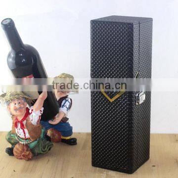 Hot sale leather single wine bottle holder