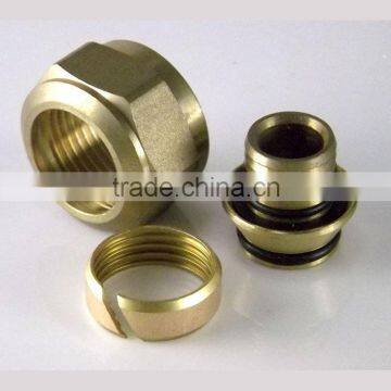 custom tube connectors aluminum fitting brass connectors