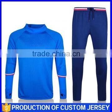 2016boys fashion design long sleeve generic soccer training suit