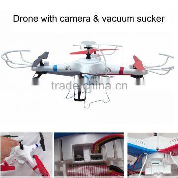 Suction cup drone with HD camera 2.4G Rc Quadcopter drone with hd camera quadcopter drone