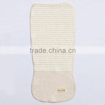 GOTS organic 100% cotton baby bibs, baby sweatband , towels L.Brown