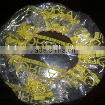 Transparent Plastic Disposable Ear Shower Cap