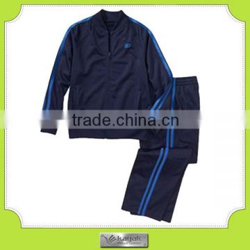 Custom high quality mens polyester sport tracksuit with printing logo