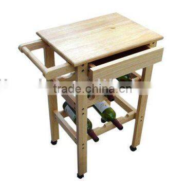 Wooden Wine Trolley