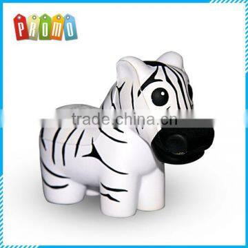 Multicolor Zebra Shaped Anti PU Stress Ball With Logo