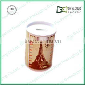 Hot Wholesale Money tin box with coin slot