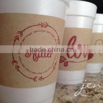 Low price paper cup sleeve from China factory