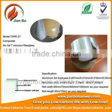 Aluminum foil for insulation fiberglass cloth tape