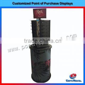 Modern Black Wooden Cell Phone Accessory Display Rack