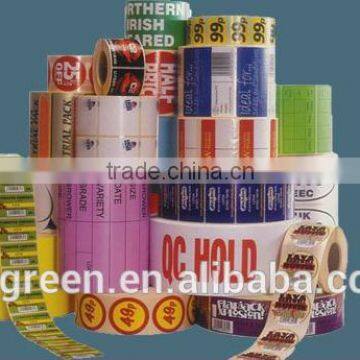 Waterproof paper sticker roll