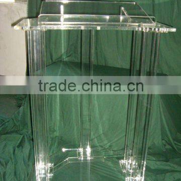 A custom acrylic pulpit