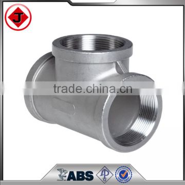 Stainless Steel 304 cast pipe fitting ,Tee,class 150 1/2'' NPT Female