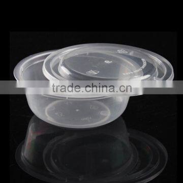 Disposable Plastic Food Container Round Bowl 200ml Soup Container With Lid photo-5