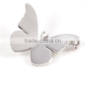 High Grade 316L Stainless Steel Custom Butterfly Brooch Pin