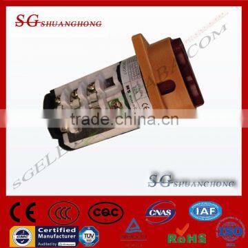 ROTARY SWITCH with face plate face PANEL 32A 3POLE Selector changeover transfer switch