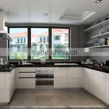 Factory Price Customized High Gloss White Kitchen Cabinet Design photo-5