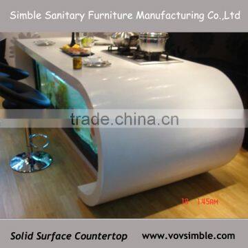 China Manufactory Cheap Solid Surface Countertop,high Quality Man-made Stone Kitchen Countertops photo-2