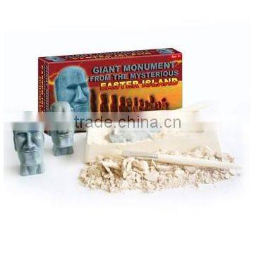 Archaeology excavation kit toy of Egyptian Antique Line dig kit, Giant Monument From The Mysterioue Easter Island