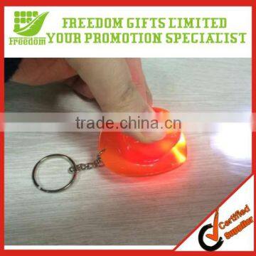 Promotional Giveaway Led Plastic Flashlight Keyring