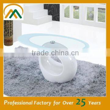 Round Shape Silver Glass Coffee Table JY-07 photo-2