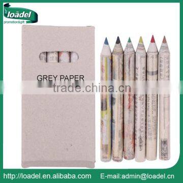 Cheap price 3.5" 6pcs paper pencil