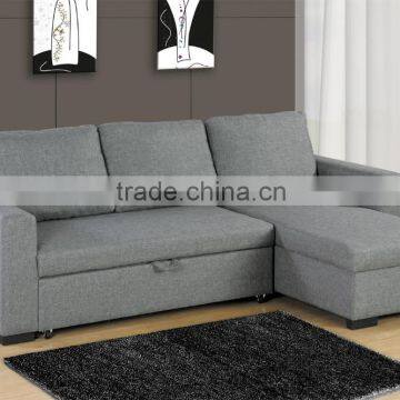 2015 New Design Multifunctional Corner Sofa Bed With Storage