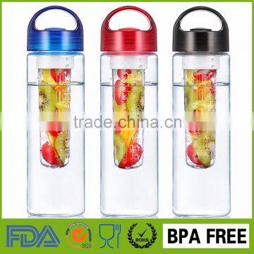 party kids Plastic protein shaker BPA Free fruit infuser water bottle