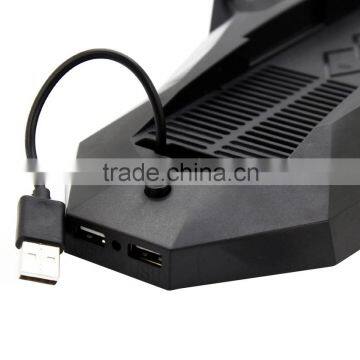 Multi-functional Vertical Stand With Cooling Fan, Dual Controller Charging Dock And USB Hub For PS4 photo-4