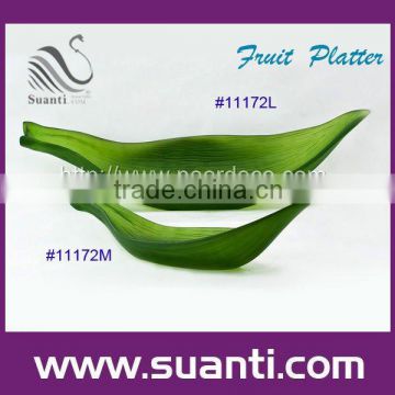 Polyresin Leaves Fruit plate