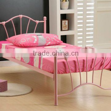 Pink single 3'0''metal bed frame