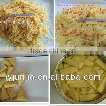 water bamboo shoot strip in tin