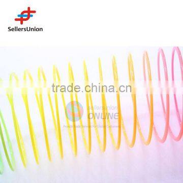 No.1 Yiwu Exporting Commission Agent Wanted Plastic Rainbow Circles Hot Selling Coil Spring Toy for Kids photo-2
