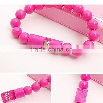 BALL BRACELET Design Updated Mobile Usb Data Cable Bracelet Usb Charging Cable CHARGING CABLE SYNC CABLE FOR IOS FOR ANDROID photo-2