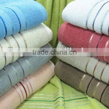 100% cotton embroidery terry hotel towel set