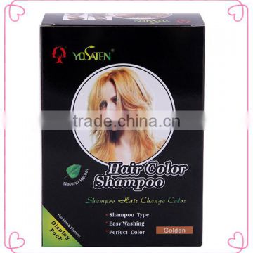 Permanent Type and Cream Form hair dye /magic black hair shampoo Quantity