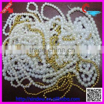 Pearl plastic round beads 002