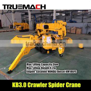 3Ton Mini Electric Crawler Spider Crane