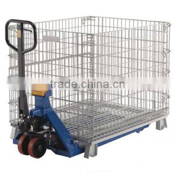 wire steel storage container cage pallet