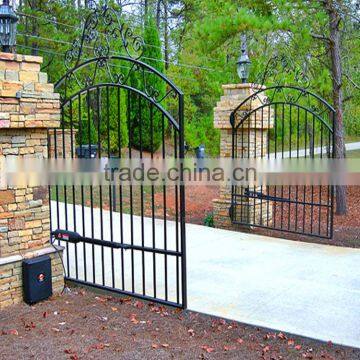 Custom Height and Colors Iron Pipe Gate Design Without Welding photo-2