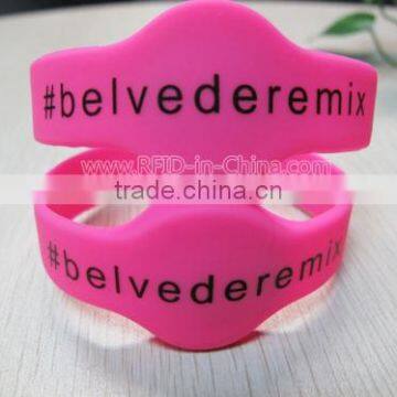 Most Popular RFID Florida Park Tickets 13.56MHz NTAG203/216 RFID Wristbands With LED Lights photo-2