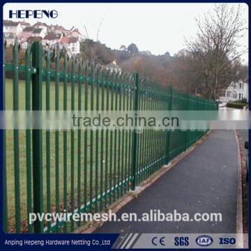 Hepeng factory Steel Anti-climb Security Fence / palisade fence