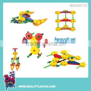 Space toy plastic building blocks toys building sticks toy