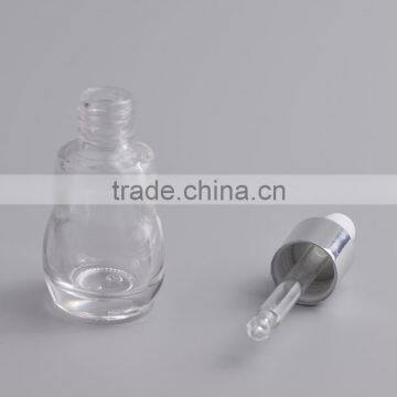 Gourd Shaped Empty Glass Bottle for Essential Oil With Aluminum Cap Rubber Dropper photo-2