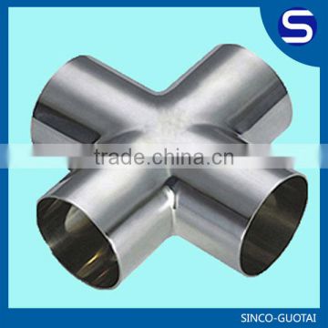 ASME/ANSI B16.9 Stainless Steel four way tee pipe fitting