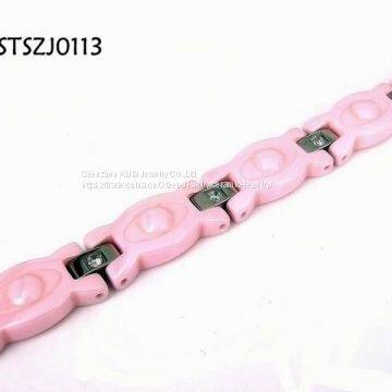 Valentine 's Day Gift Titanium Steel Bracelets Jewelry Embrossed Logo