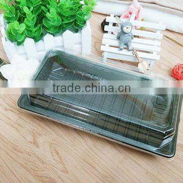 Food Garde Disposable PS Black Food Package Box Plastic With Lid photo-2