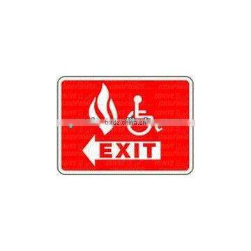 Disabled Fire Exit Left Safety Sticker