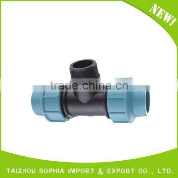 pe pp Compression Fittings/italian Type Euqal Tee Straight 90 Deg Tee for Water Supply Pipe Fittings photo-4